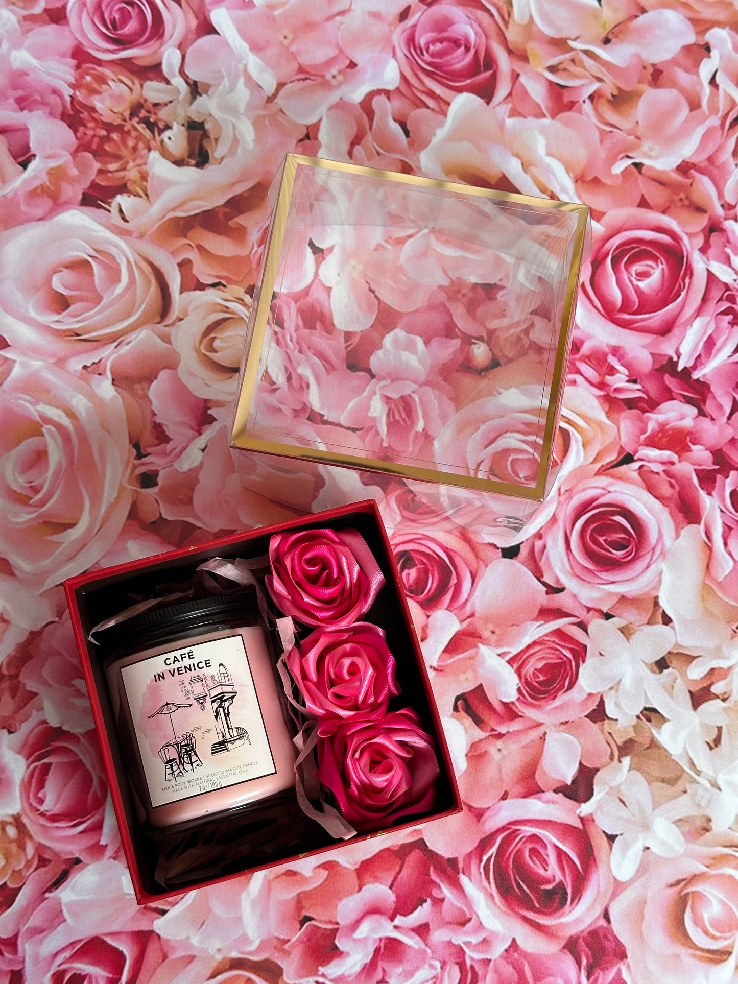 Vela Aromática & Rosa Eterna