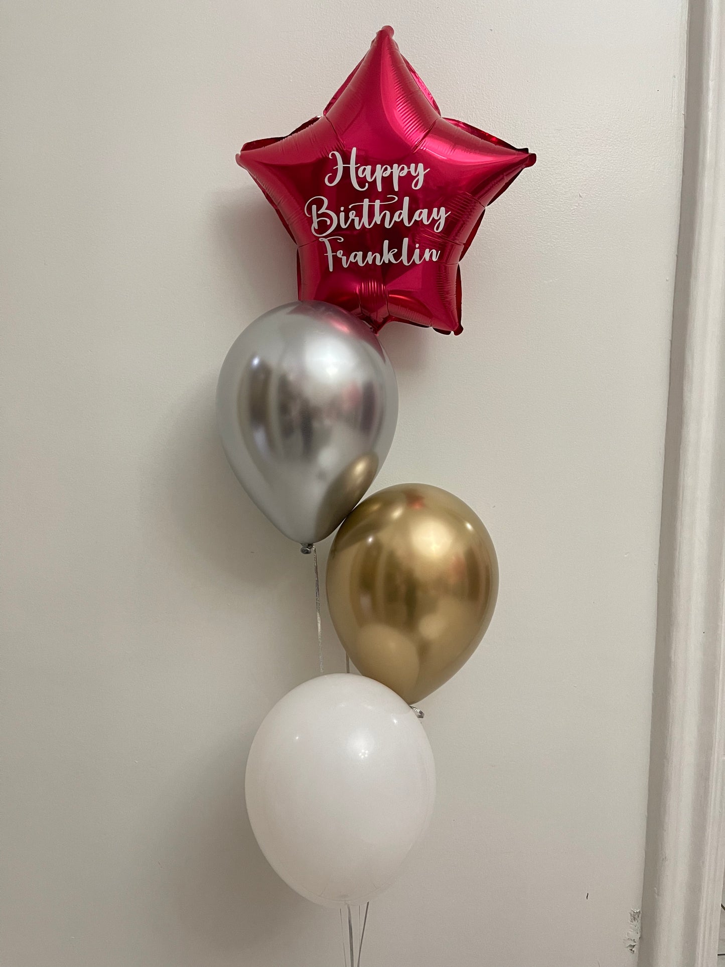 Red Star Metallic & Chrome Balloons