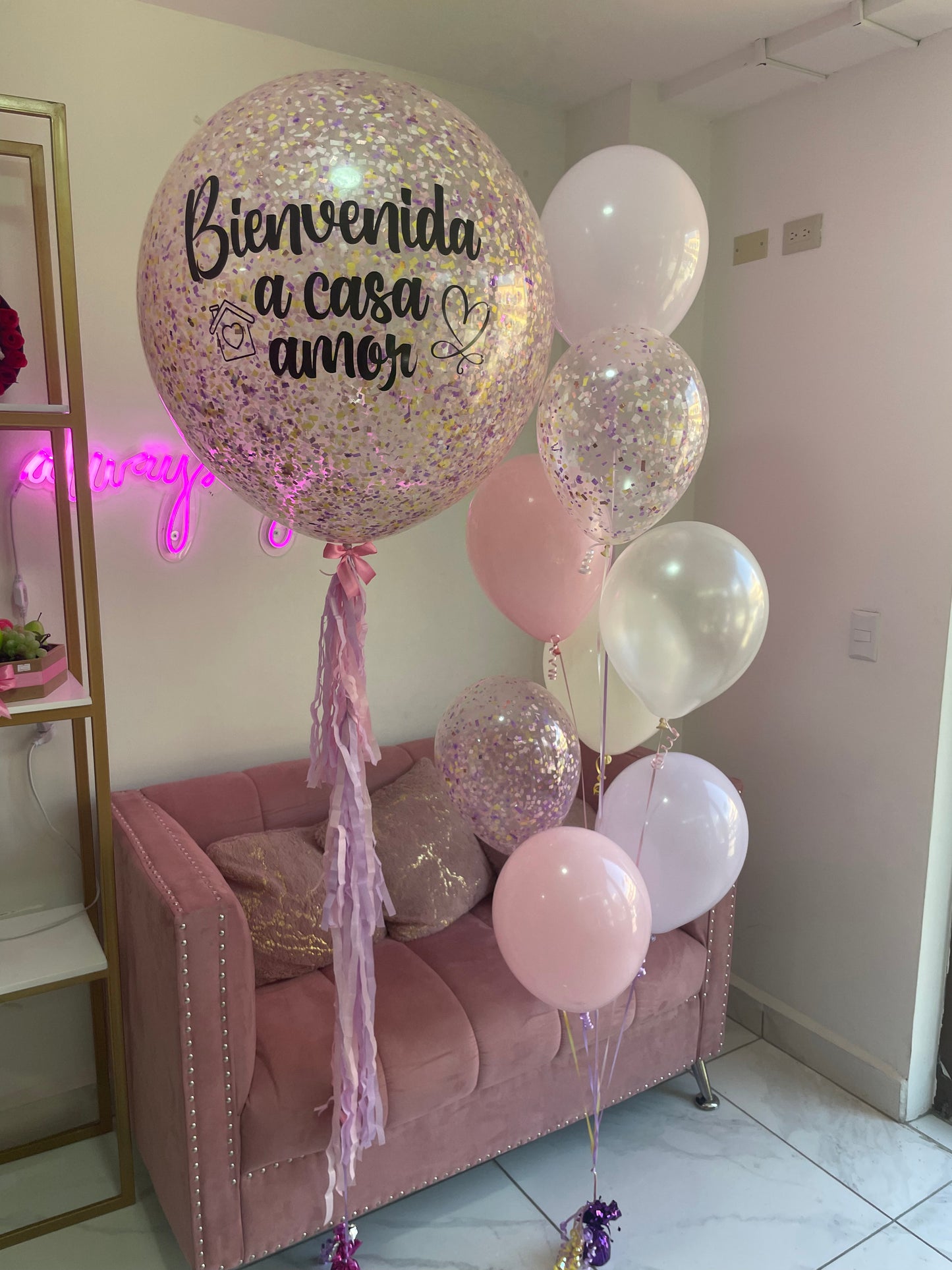 Bienvenida Giant Balloon & 8 Balloons