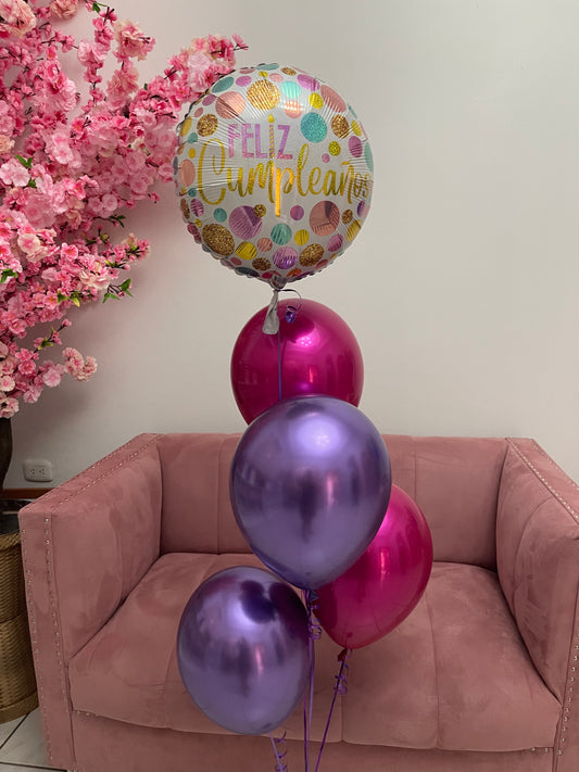 Birthday Metalic & Chrome Balloons