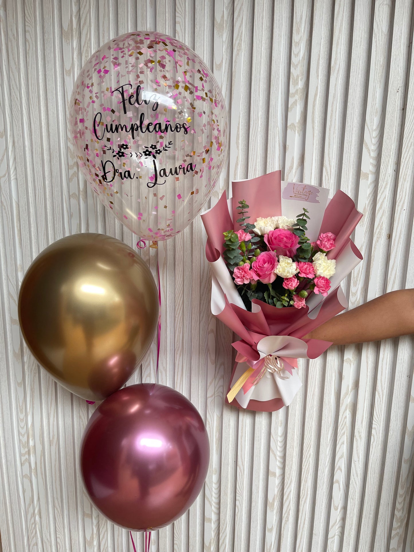 Birthday Bloom & Balloons Bouquet