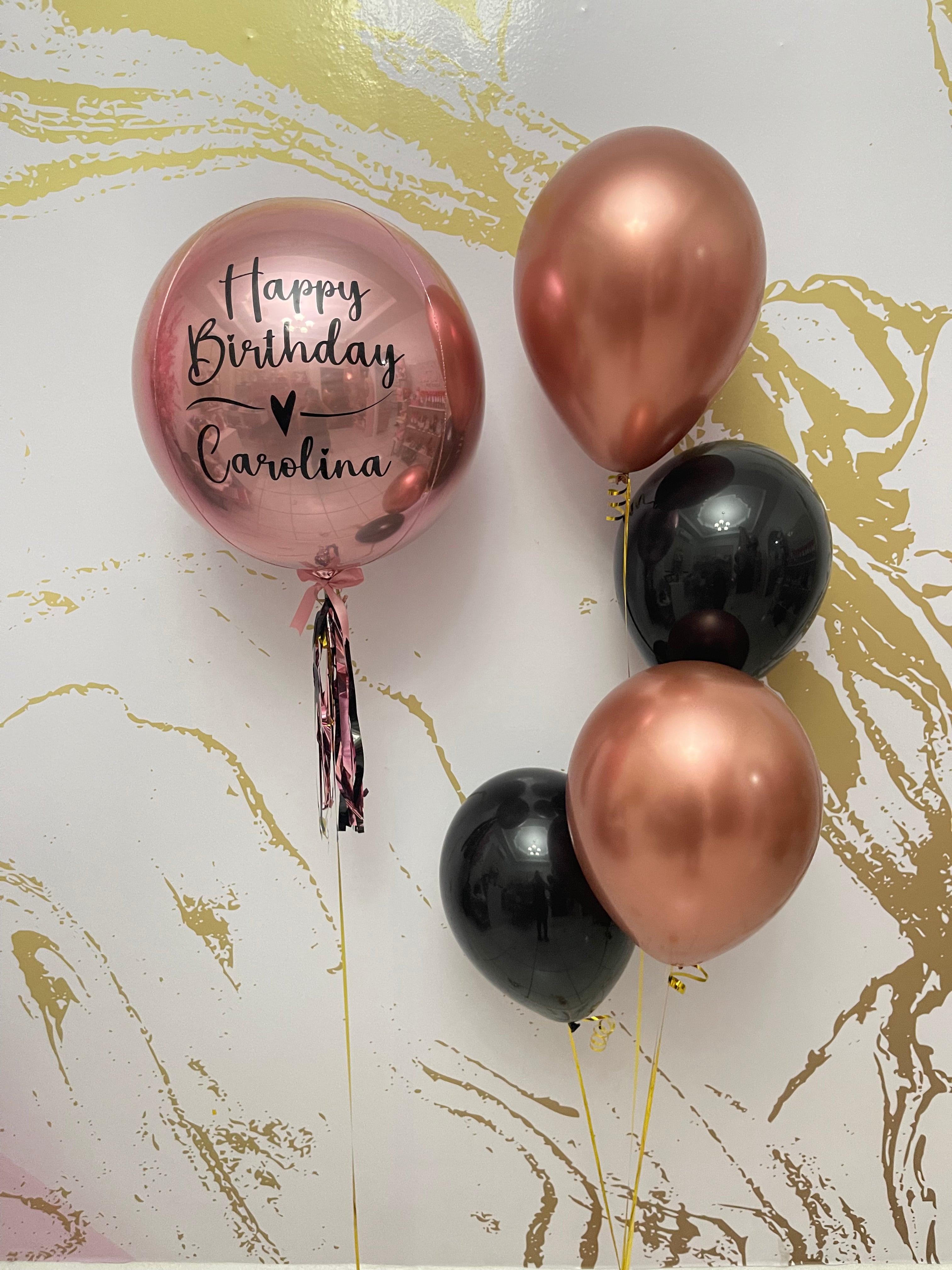 Orbz & Rose Gold Balloons – Vintage Balloons & Roses