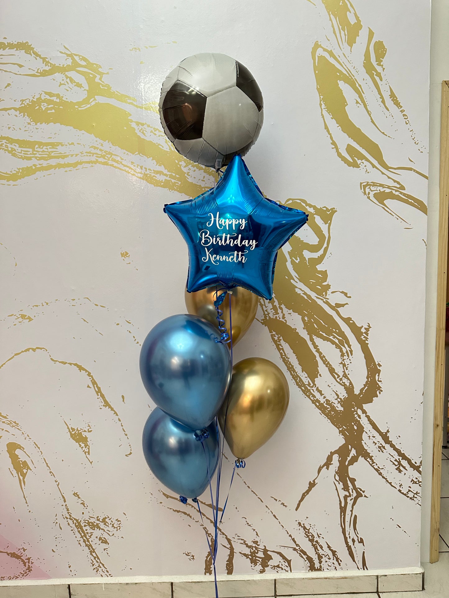 Football Boy Chrome Balloons