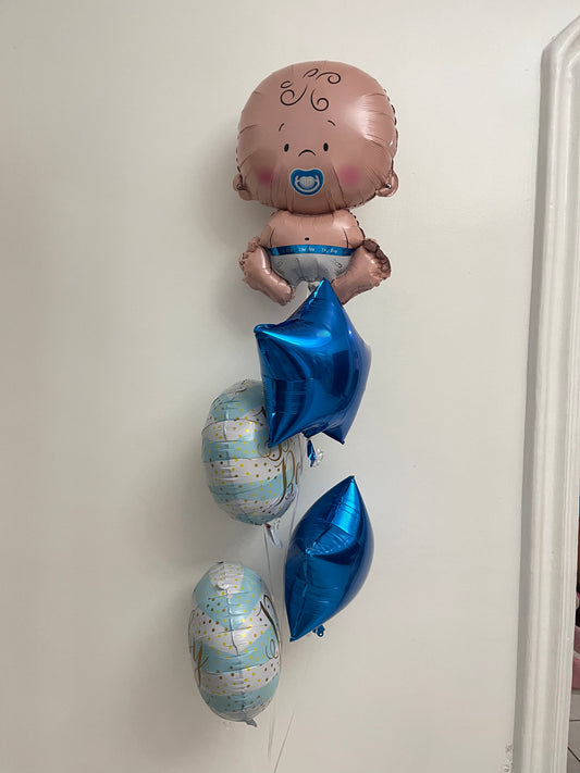 Baby Boy Balloon Bouquet