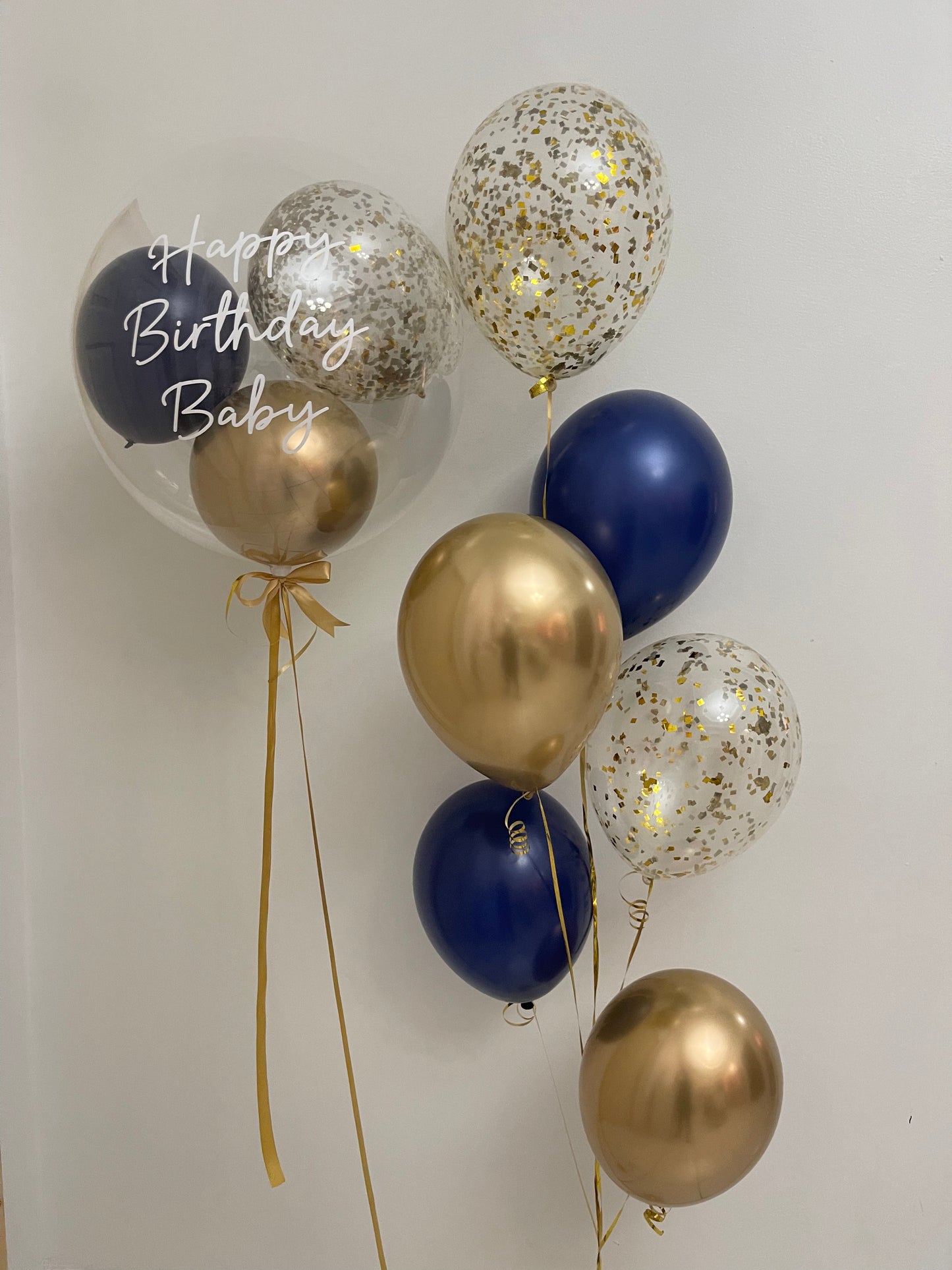 Bubble ‘24’ Balloon & 6 Balloon Bouquet