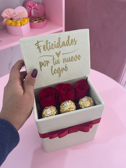 3 Roses & Chocolates Box