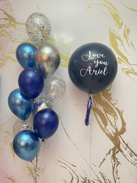 Big Navy 24 Balloon & Chrome Balloons